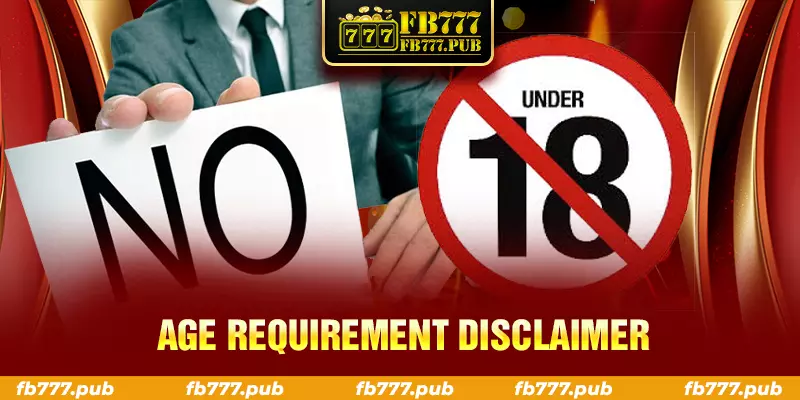 age requirement disclaimer